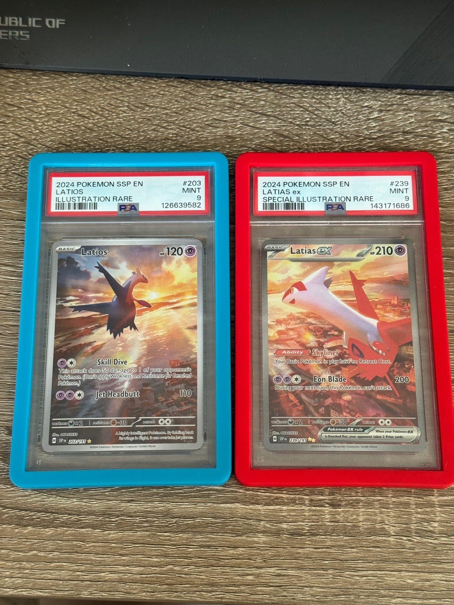 Pokémon PSA 9 Latias & Latios Surging sparks